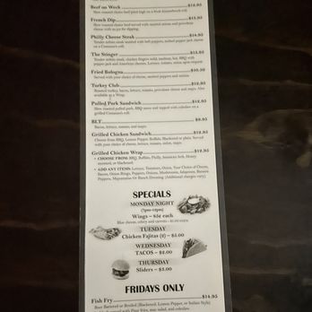 The Pour House Tavern menu 4